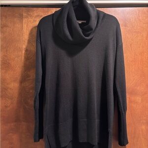 LOFT Soft Black Cowl Neck Sweater